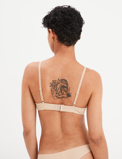 Soutien-gorge emboîtant ajustable beige femme