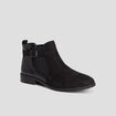 Bottines chelsea avec boucles noir femme