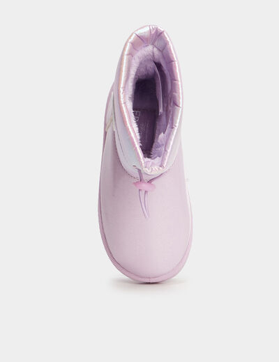 Bottines fourrées Reine des neiges violet fille