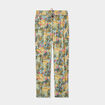 Pantalon cigarette fluide &agrave; ceinture vert &eacute;meraude femme