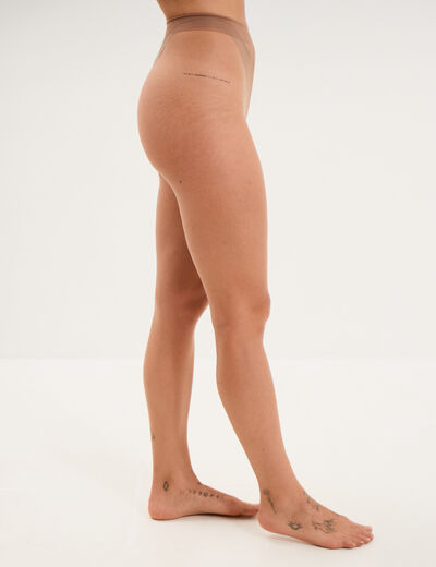 Collants effet bronz&eacute; voile 17D DIM marron femme