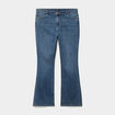 Jean flare 5 poches taille haute denim dirty femme grande taille