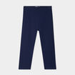 Legging corsaire taille &eacute;lastiqu&eacute;e bleu marine fille