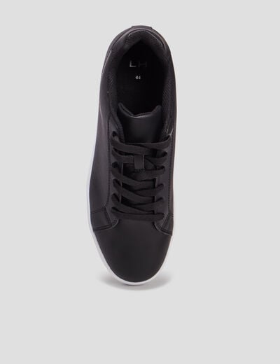 Baskets plates noir homme