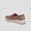 Loafers compensées marron femme