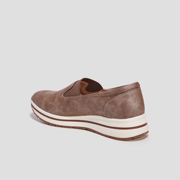 Loafers compensées marron femme