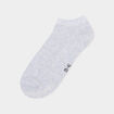 Lot 5 paires chaussettes invisibles gris clair femme