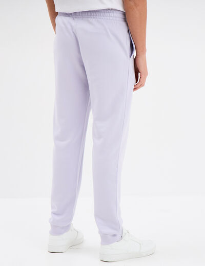 Pantalon jogging droit molleton parme homme