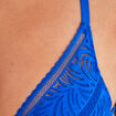 Soutien-gorge foulard push up dentelle bleu electrique femme