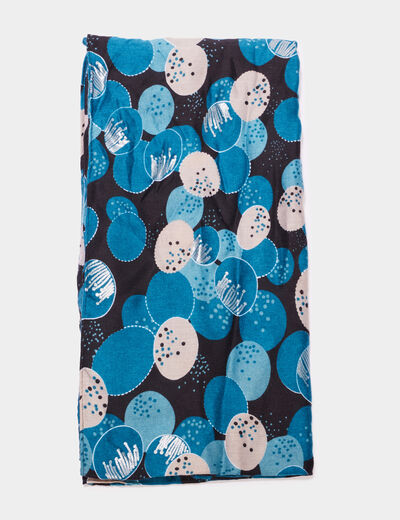 Foulard bleu canard femme