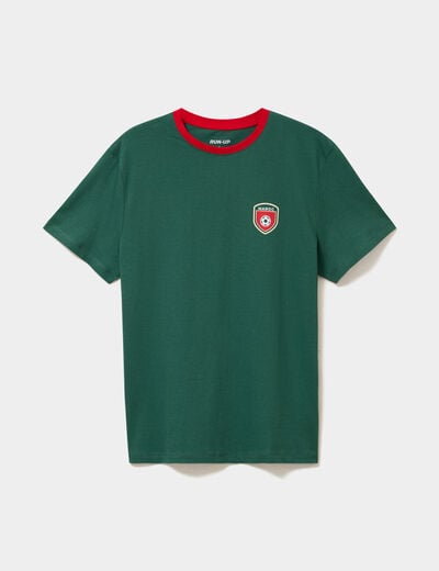 T-shirt maillot de football Maroc vert mixte