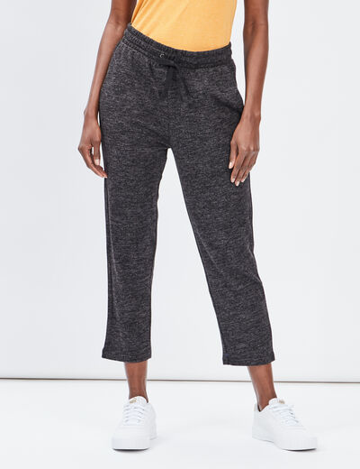 Pantalon jogging 7/8ème gris foncé femme