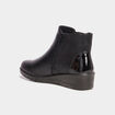 Bottines compensées noir femme