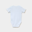 Lot 3 bodies US coton manches courtes bleu ciel b&eacute;b&eacute;