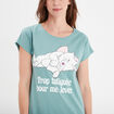 Chemise de nuit coton Aristochats Marie bleu gris femme