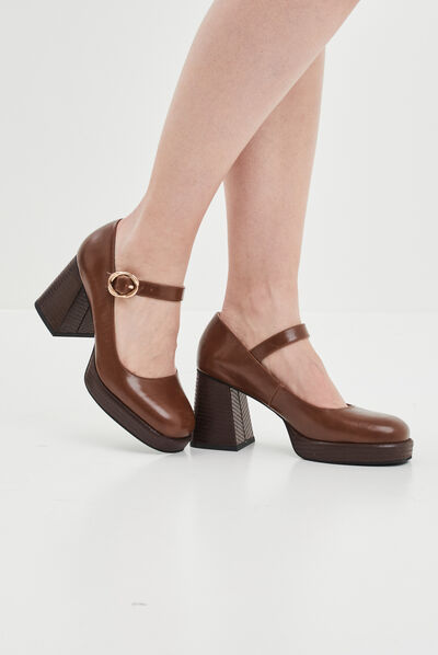 Escarpins à talons avec bride Liberto marron femme