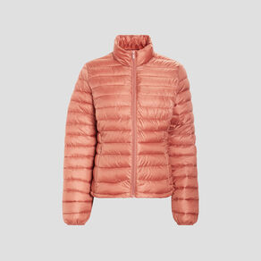 doudoune legere droite courte rose poudree femme Doudoune légère droite courte rose poudrée femme