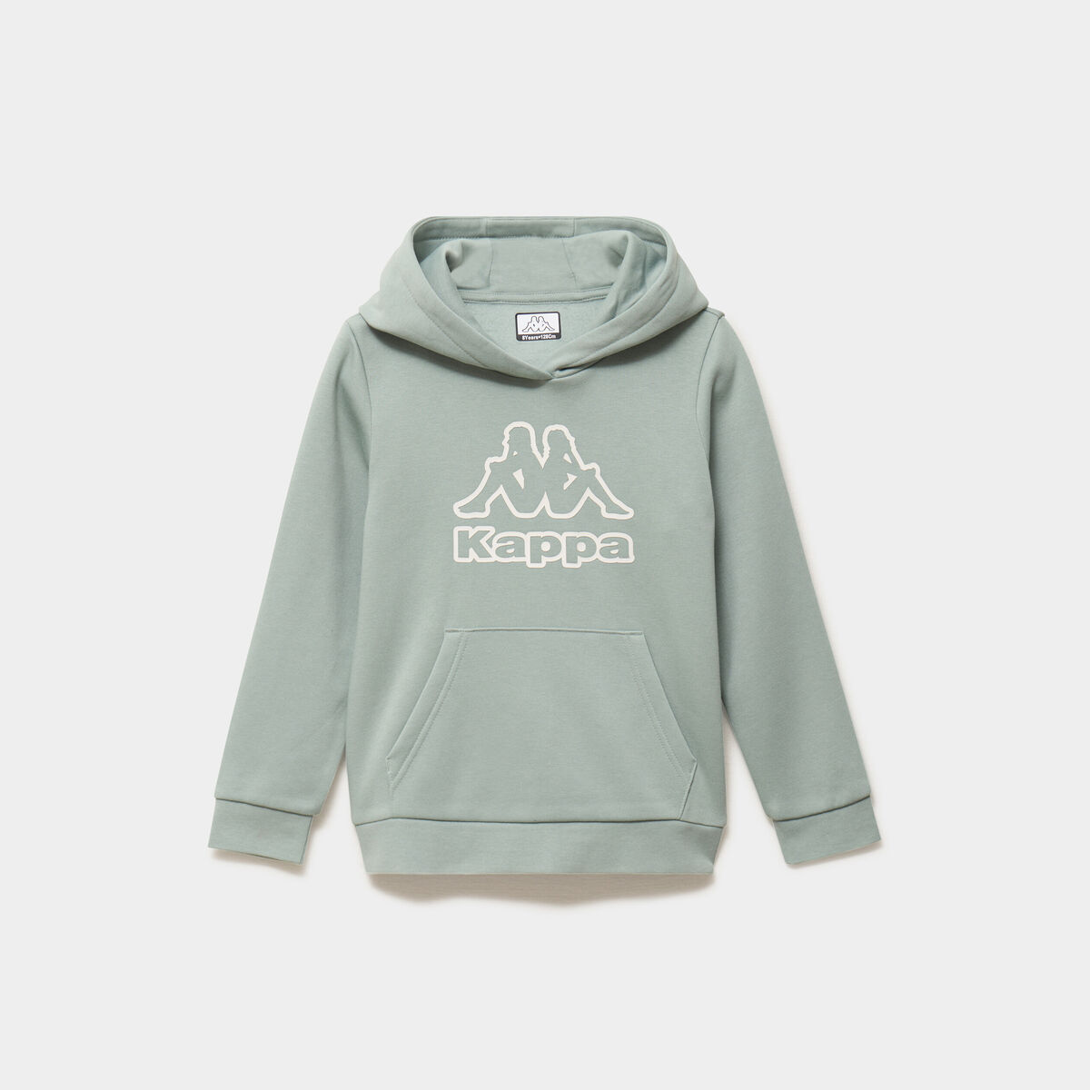 Sweat hoodie 1 poche Kappa vert clair gar&ccedil;on