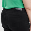 Jeans flare taille haute Modavista noir femme grande taille