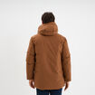 Parka mi-longue &agrave; capuche marron homme
