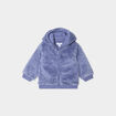 Gilet zippé effet polaire à capuche bleu lavande bébé garçon