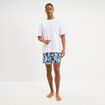 Short de bain bleu homme