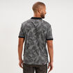 Polo jersey droit manches courtes coton noir homme