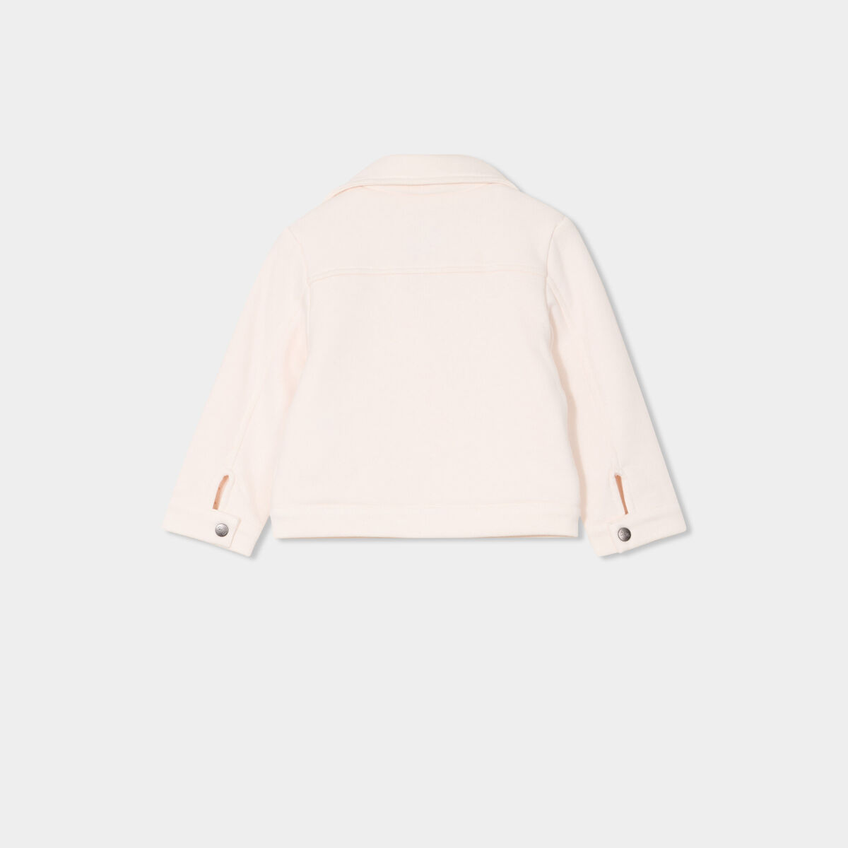 Veste esprit biker droite creme b&eacute;b&eacute; fille