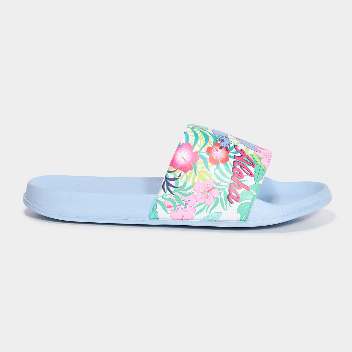 Mules de plage Stitch bleu femme