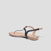 Sandales entredoigts bijoux Mosquitos noir femme