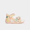 Sandales en cuir Kickers Binsia rose poudrée bébé fille