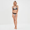 Culotte avec micro dentelle blanc femme