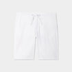 Bermuda chino à coulisse lin mélangé blanc homme