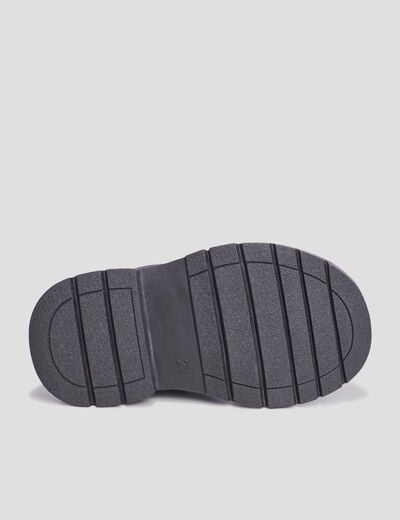 Bottines vernies crantées noir bébé fille