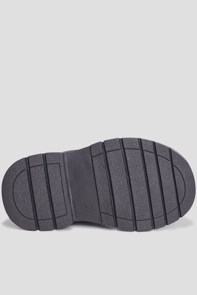 Bottines vernies crantées noir bébé fille