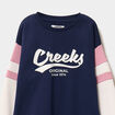 Ensemble jogging sweat et pantalon coton bleu marine fille