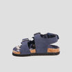 Sandales &agrave; scratchs bleu marine b&eacute;b&eacute; gar&ccedil;on