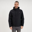 Blouson coupe-vent imperm&eacute;able &agrave; capuche noir homme