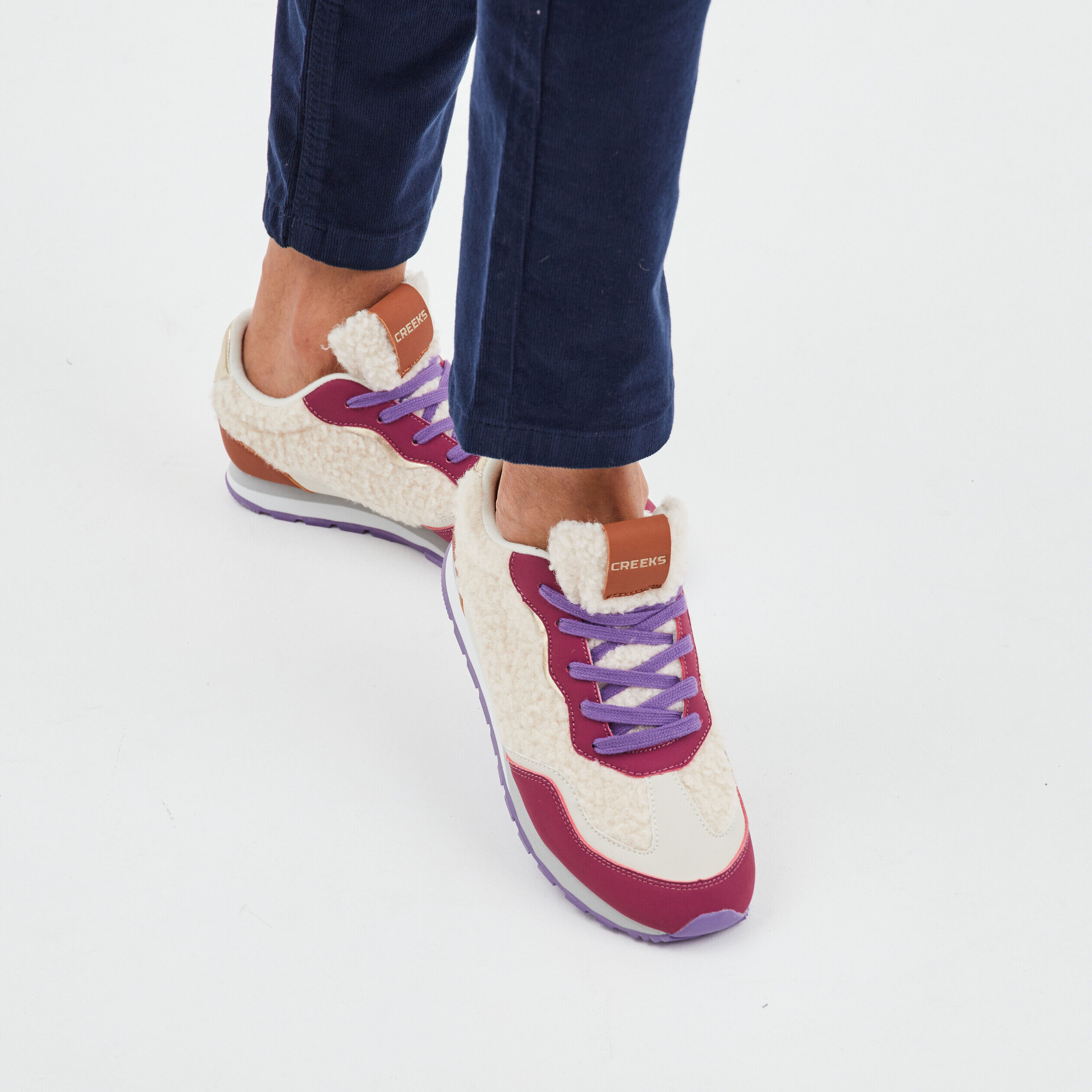 Basket multicolor femme on sale pas cher