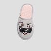 Chaussons mules gris fille