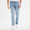 Jeans denim straight 5 poches denim triple stone homme