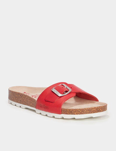 Mules Kickers Kickeyra rouge femme