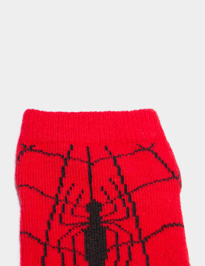 Lot 3 paires chaussettes Spider-Man rouge gar&ccedil;on