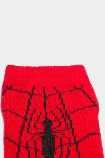 Lot 3 paires chaussettes Spider-Man rouge gar&ccedil;on