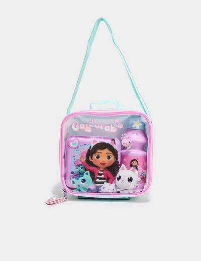 Sac lunchbox gourde Gabby maison magique multicolore fille