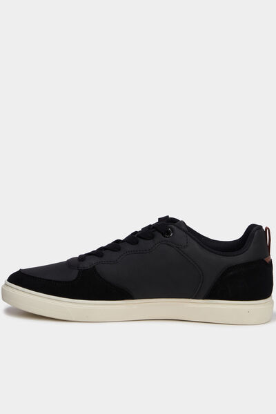 Baskets &agrave; lacets noir homme