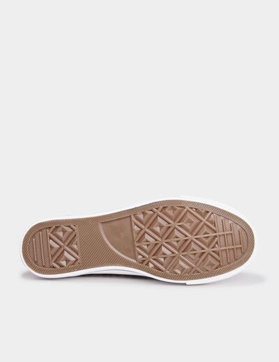 Tennis en toile à lacets Creeks marron femme