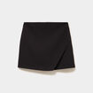 Jupe-short courte droite noir femme