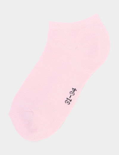 Lot 10 paires chaussettes invisibles rose fille