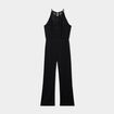 Combinaison pantalon avec dentelle noir femme